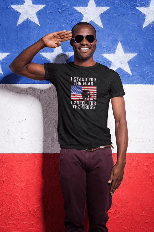 I Stand for the Flag, I Kneel for the Cross - T-Shirt