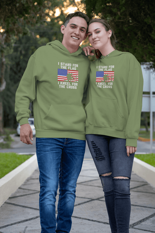 I Stand for the Flag, I Kneel for the Cross – Hoodie