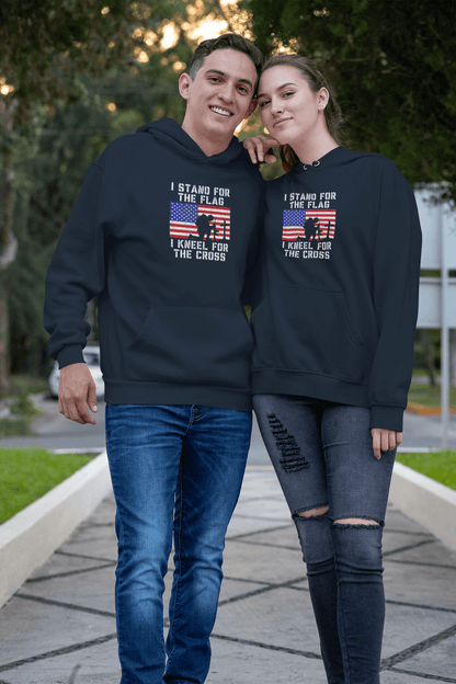 I Stand for the Flag, I Kneel for the Cross – Hoodie