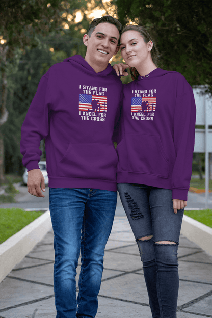 I Stand for the Flag, I Kneel for the Cross – Hoodie