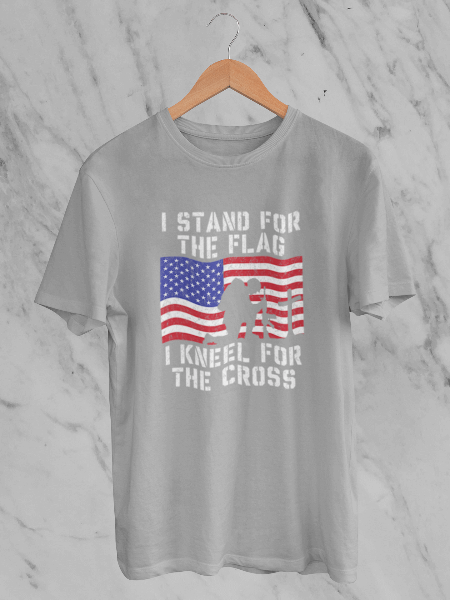 I Stand for the Flag, I Kneel for the Cross - T-Shirt