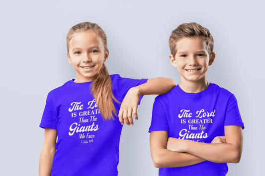 The Lord is Greater than the Giants We Face - Youth T-shirt