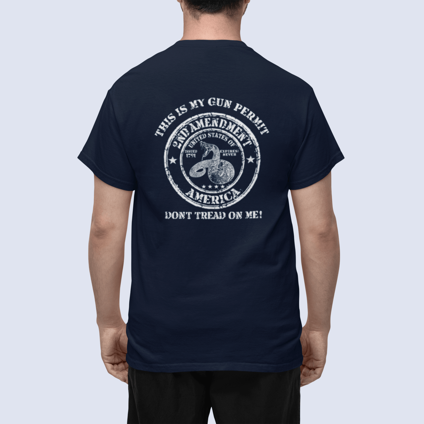 My Gun Permit - Don't Tread On Me -  T-Shirt