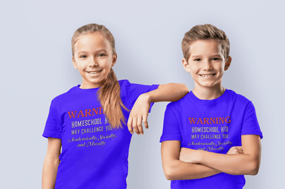 Warning Homeschool Kid Unisex Youth