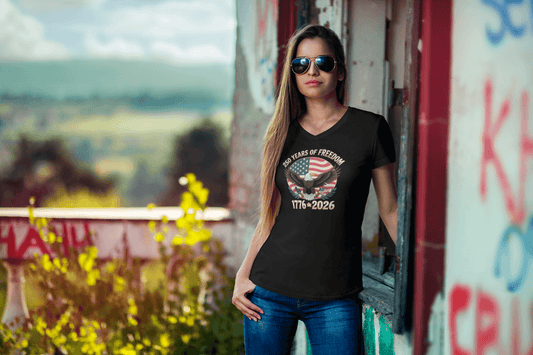 Wings of Freedom: The 250-Year American Legacy - Ladies V-Neck
