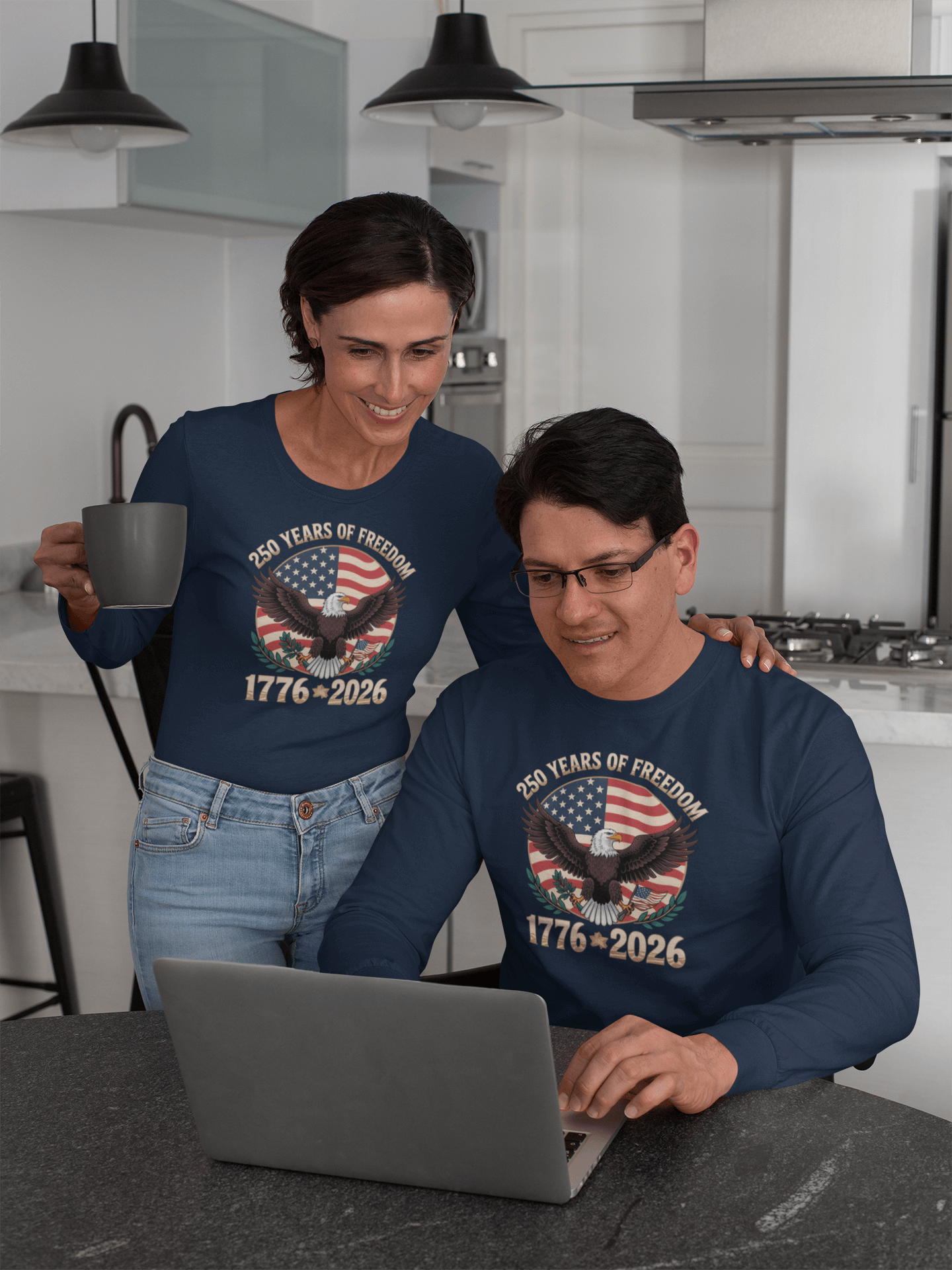 Wings of Freedom: The 250-Year American Legacy - Long Sleeve