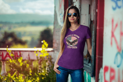 Wings of Freedom: The 250-Year American Legacy - Ladies V-Neck